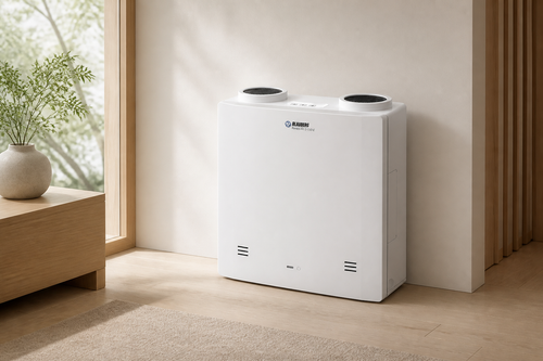 Blauberg Reneo-Fit D 150-E Single-Room ERV in architectural home environment