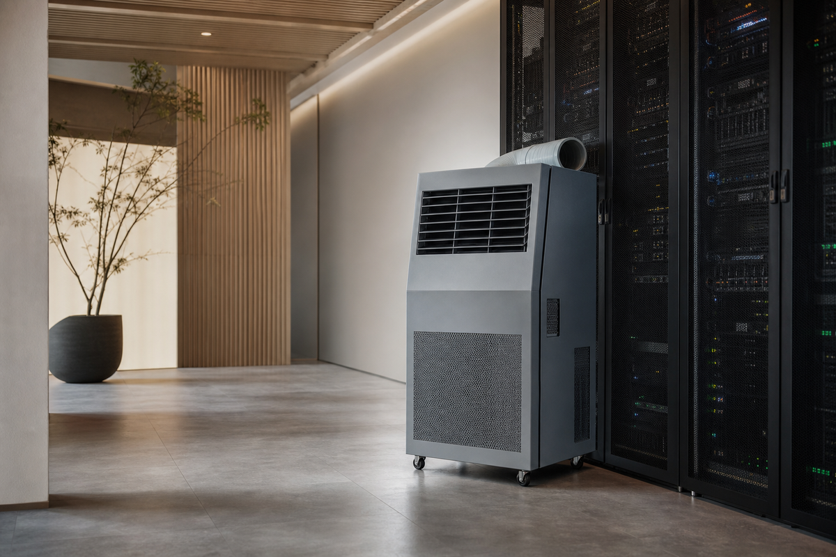 Broughton MCSe6.7 Water-Cooled Split Portable AC in the home