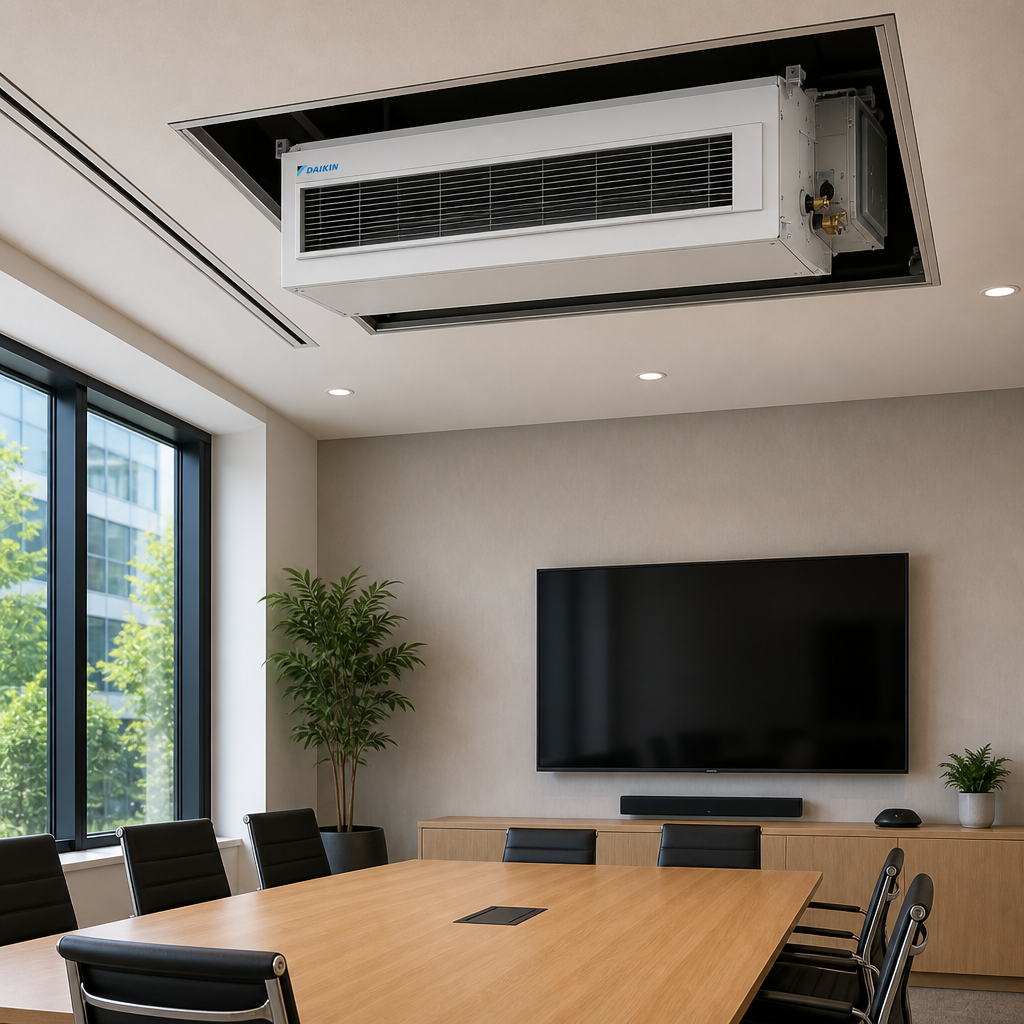 Daikin Slim Ducted Concealed 3.5kW in the home