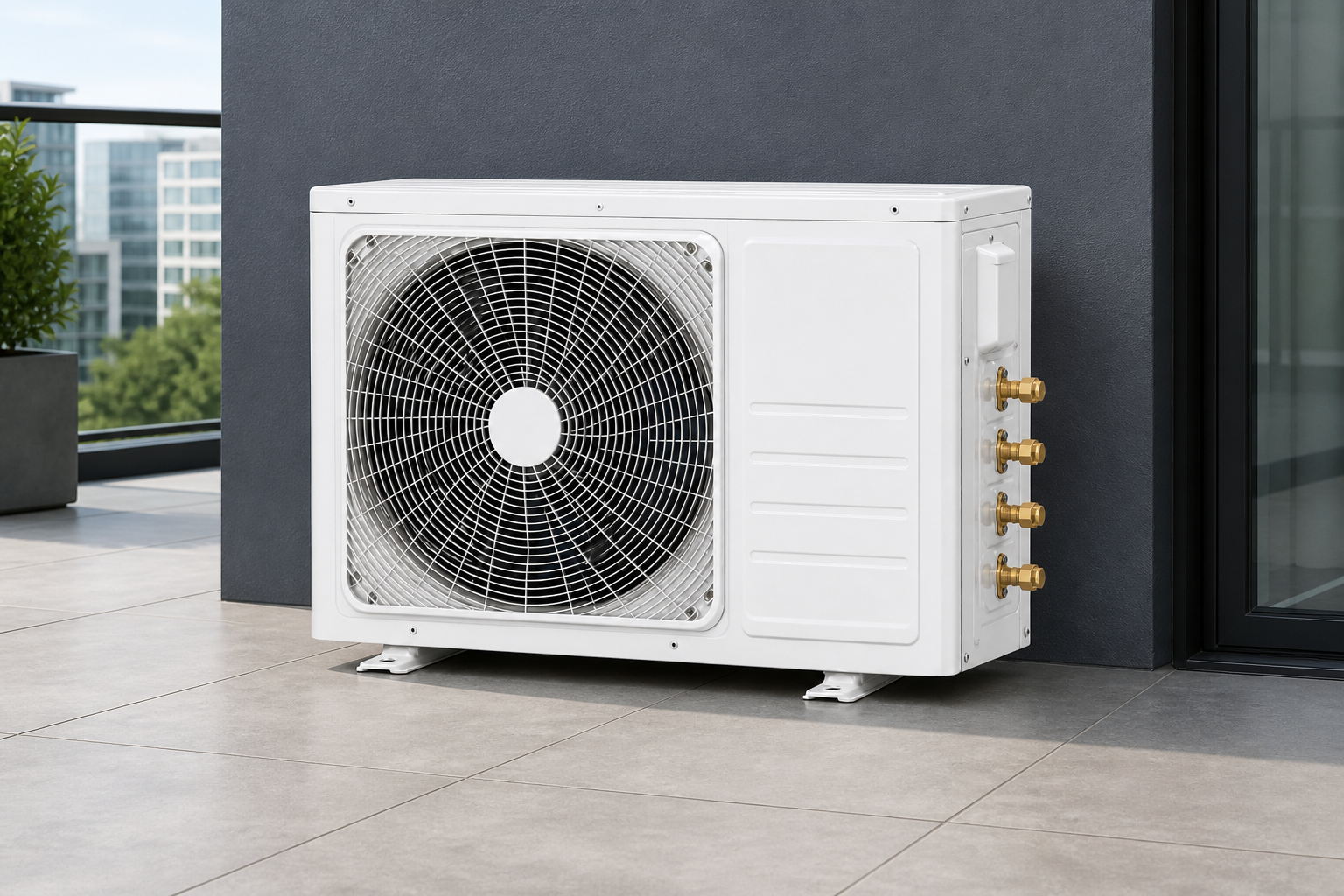 iPAC 10kW 4-Port Multi Outdoor Unit in the home