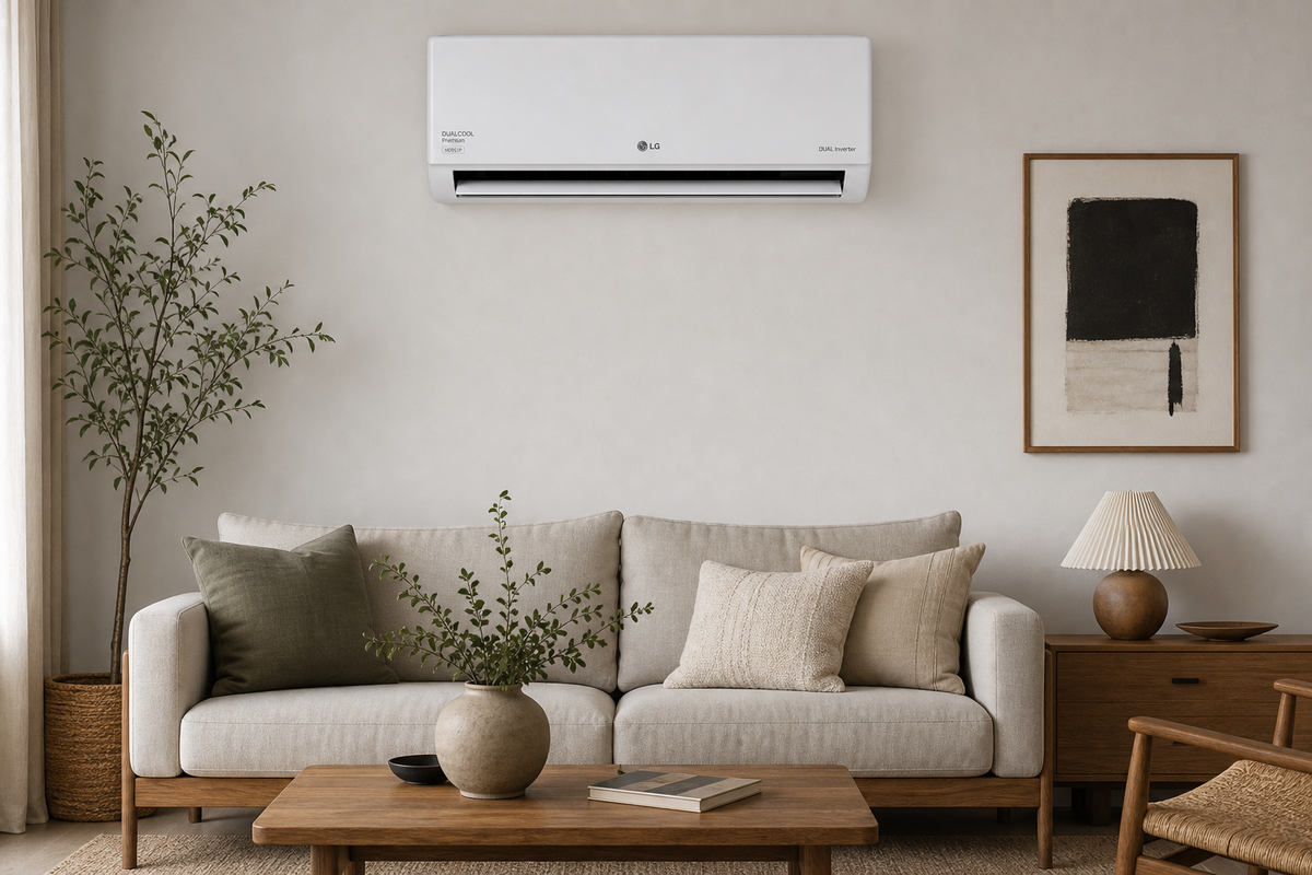LG DualCool Premium 2.5kW in the home