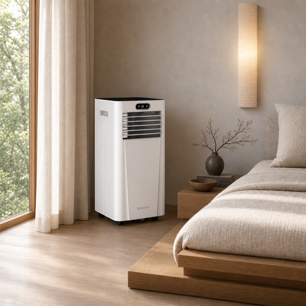 MeacoCool MC12000CHR PRO Heat Pump Portable in the home