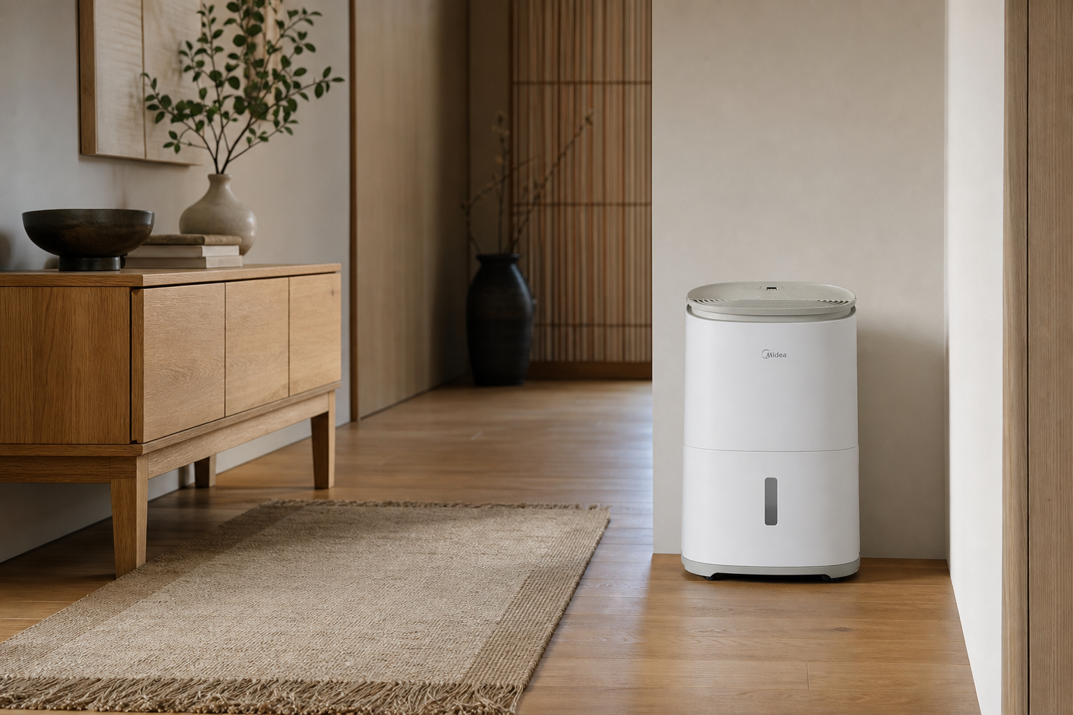 Midea FreshDry 12L Dehumidifier in the home
