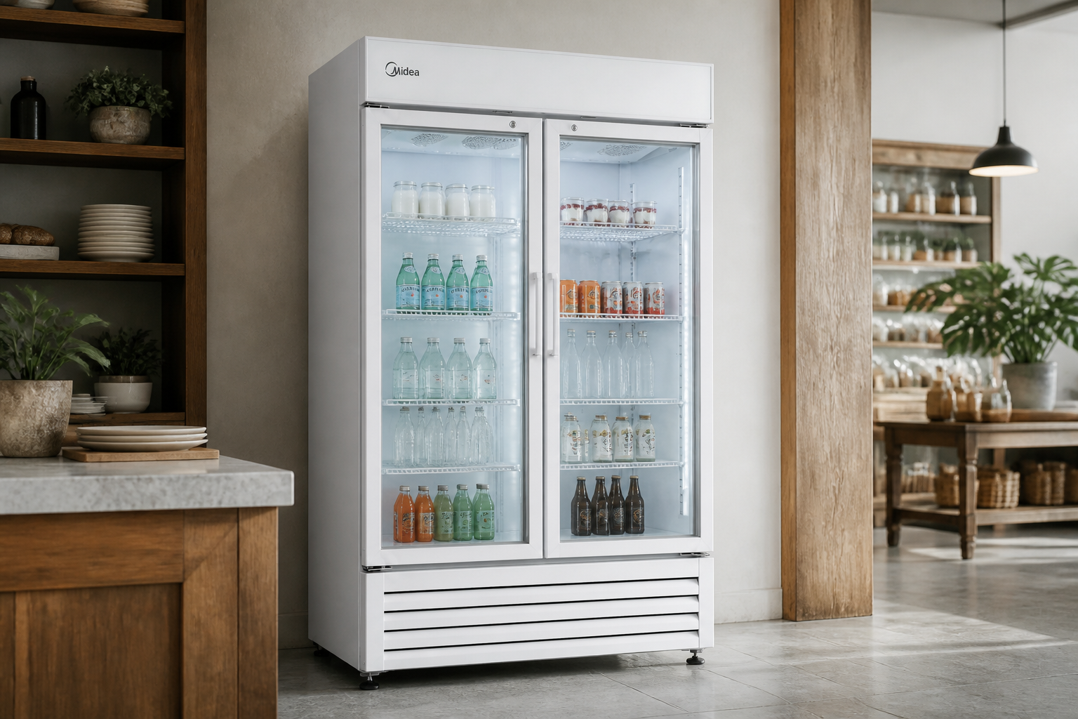 Midea Display Chiller 1200mm in the home