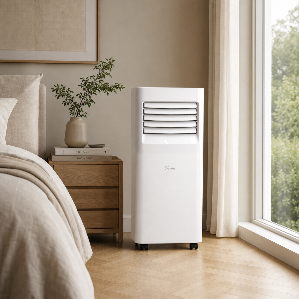 Midea Portable AC 12k BTU in the home