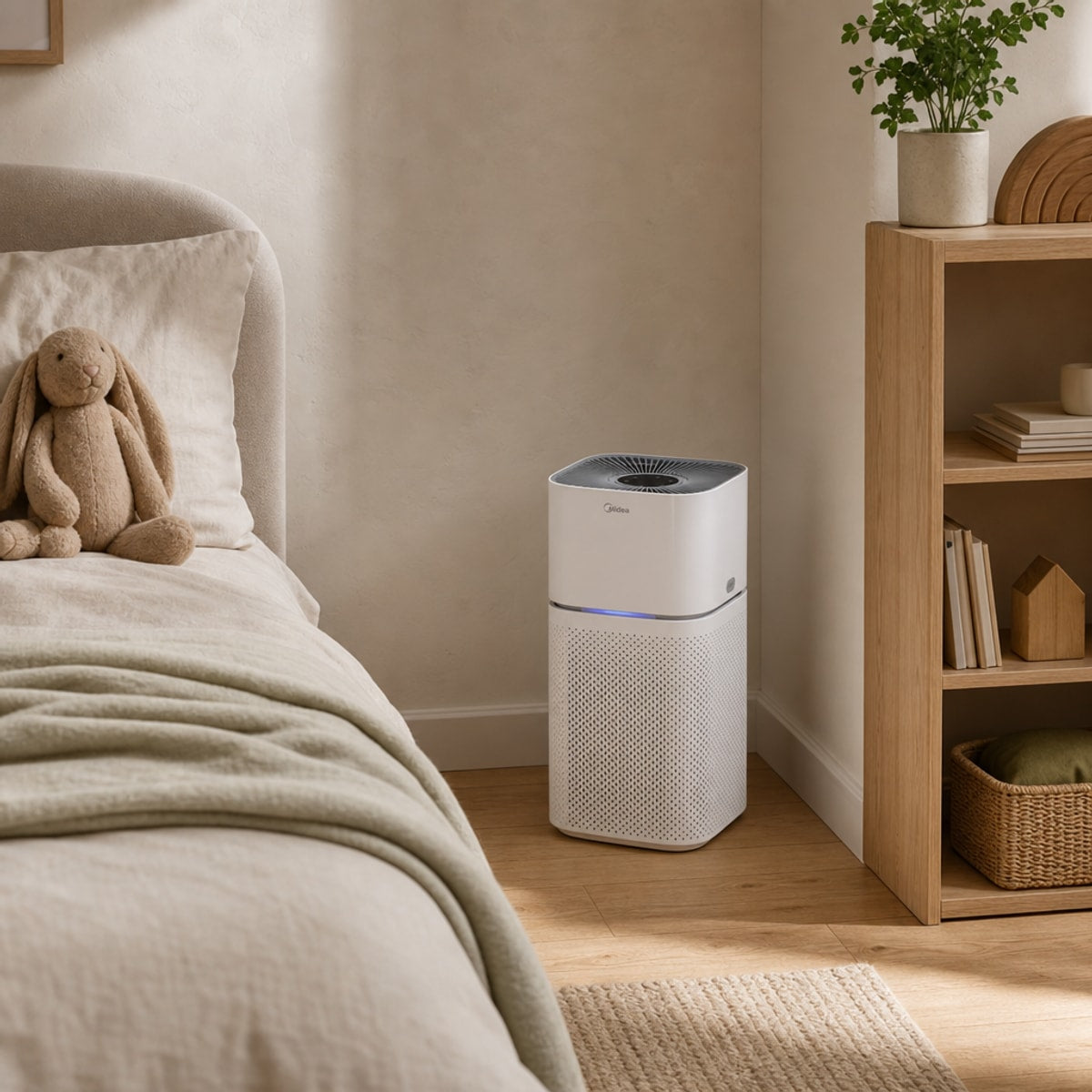 Midea KJ400 HEPA Air Purifier in the home