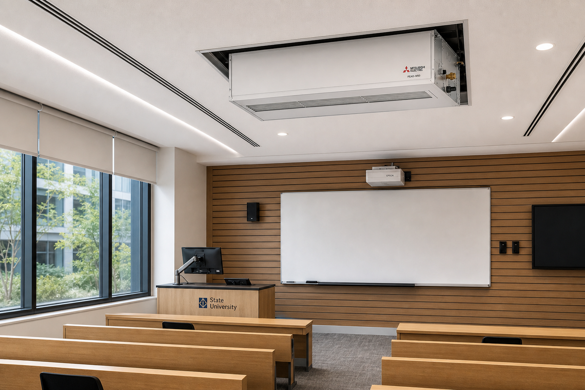 Mitsubishi PEAD-M50 Concealed Ducted 5.0kW in the home
