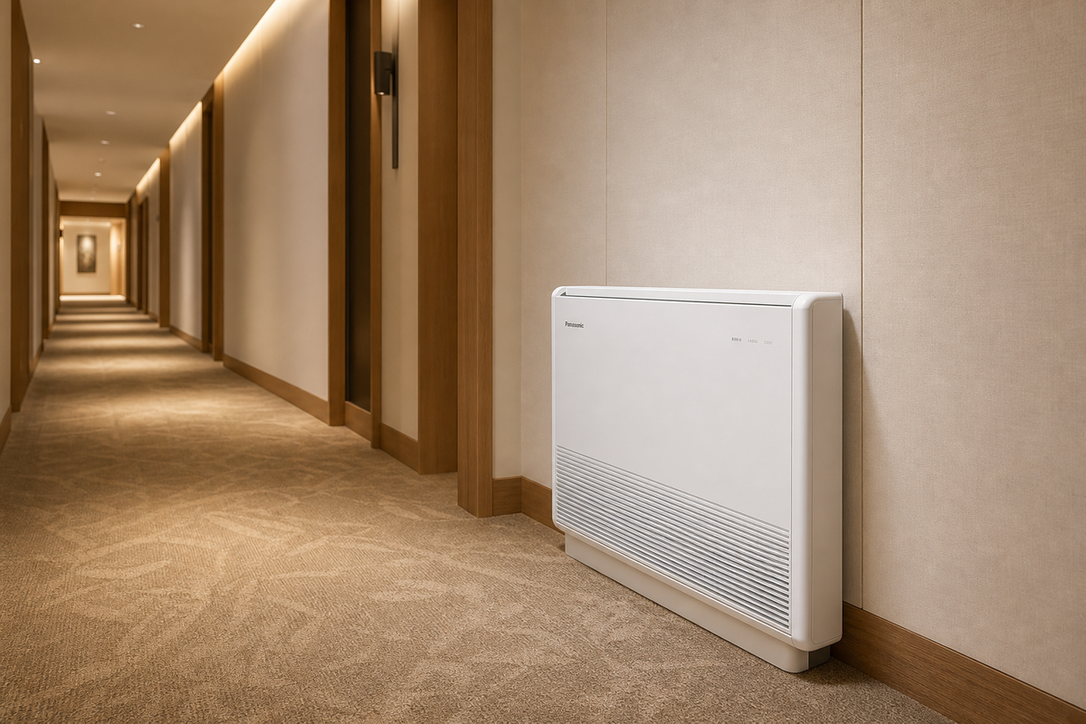 Panasonic Floor Console 2.5kW in the home