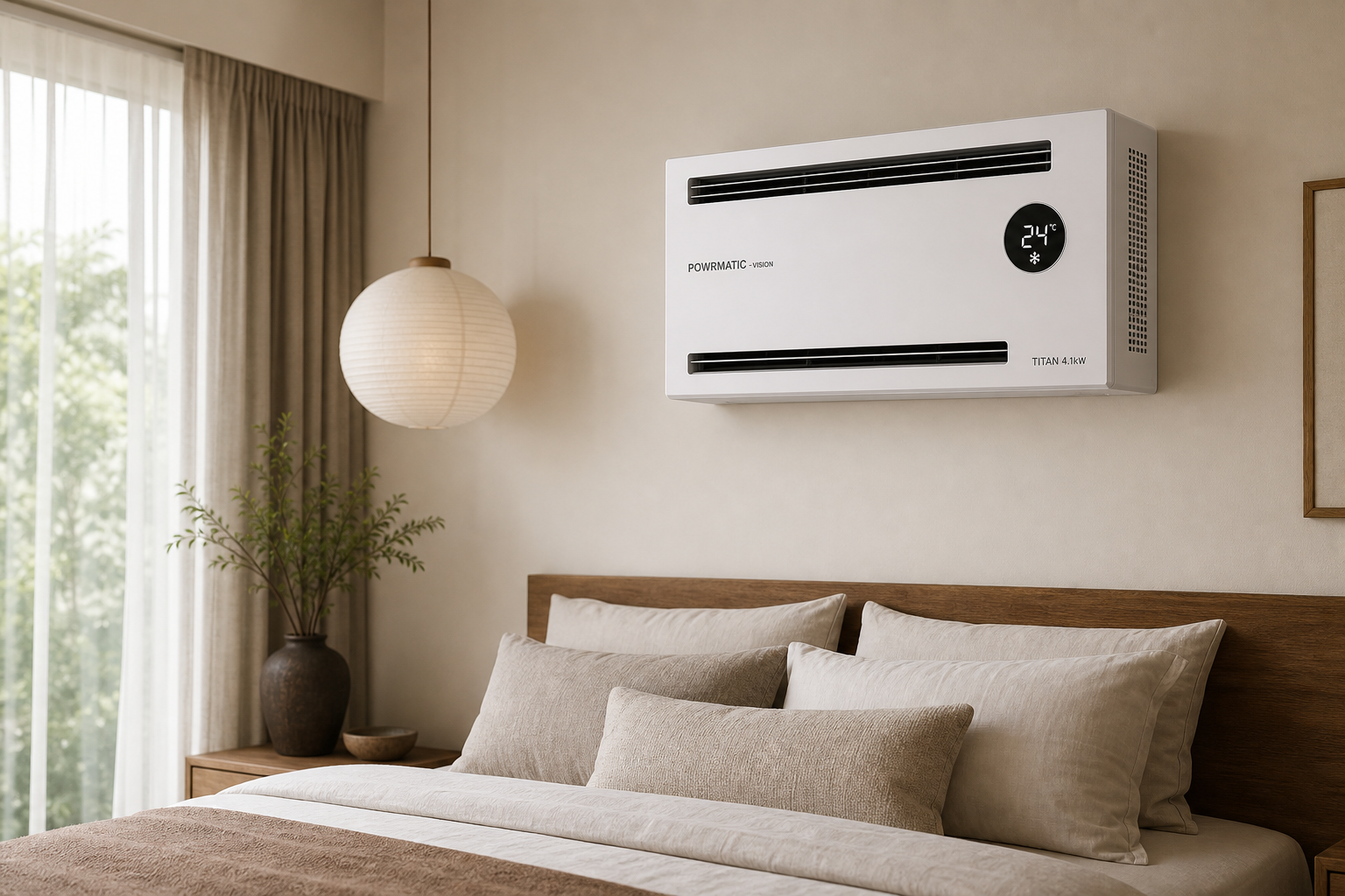 Powrmatic Vision Titan 4.1kW Through-Wall AC in the home