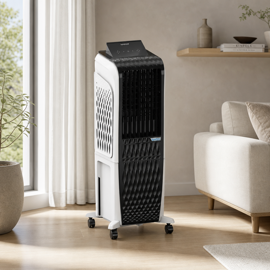 Symphony BLDC Hybrid Air Cooler in the home
