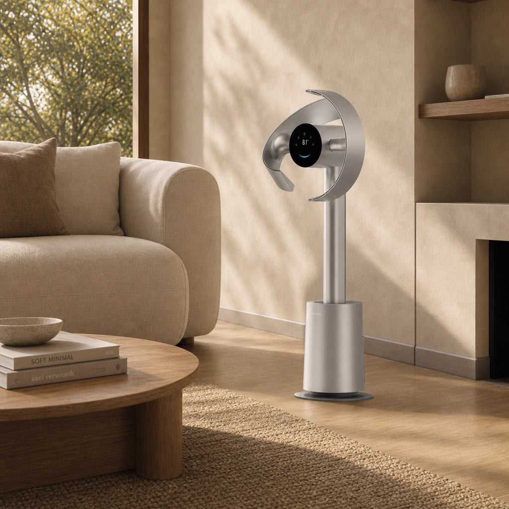 Dreame MF10 air treatment in a warm living room